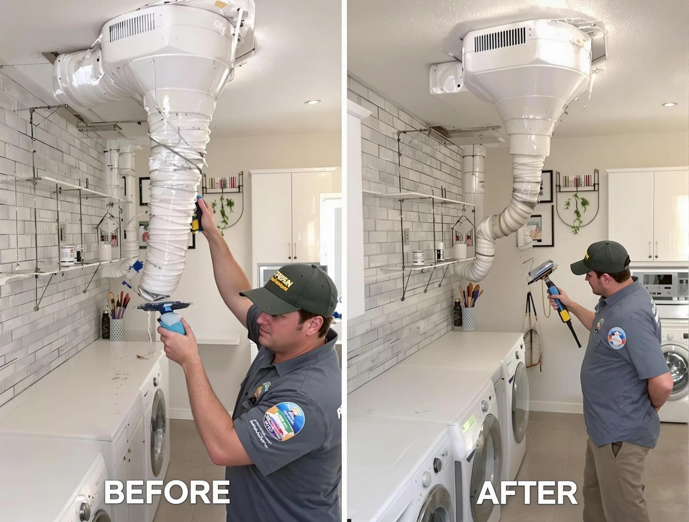 Professional dryer exhaust vent cleaning by New Kensington Dryer Vent Cleaning in New Kensington