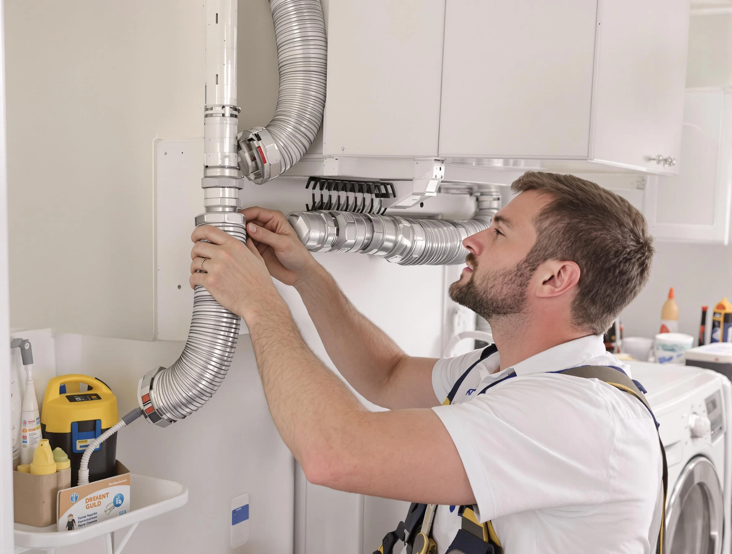 Professional dryer vent repair and installation by New Kensington Dryer Vent Cleaning in New Kensington